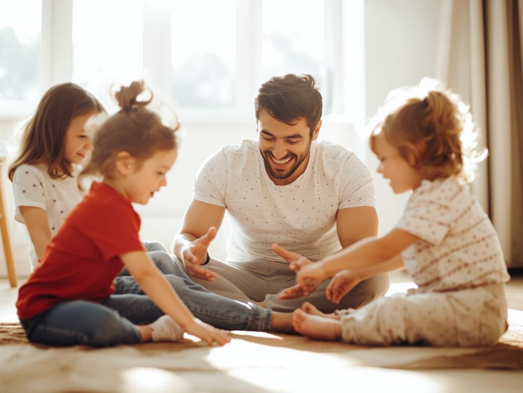 Secondary image father on Brixadi treatment happily playing with daughters caf7ec